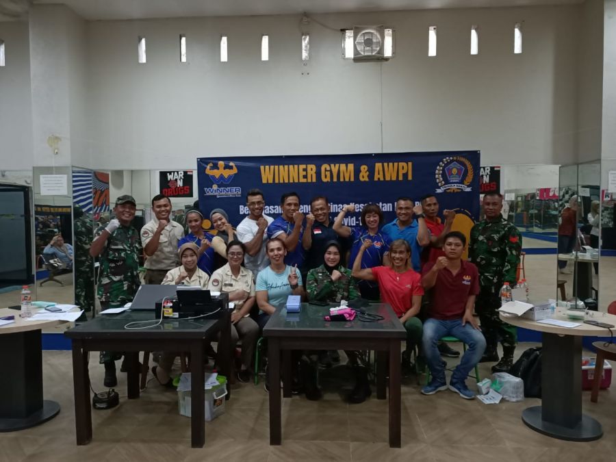 Winner Gym dan AWPI Jatim Gelar Vaksin Gratis Bersama Dinkes Kota Blitar